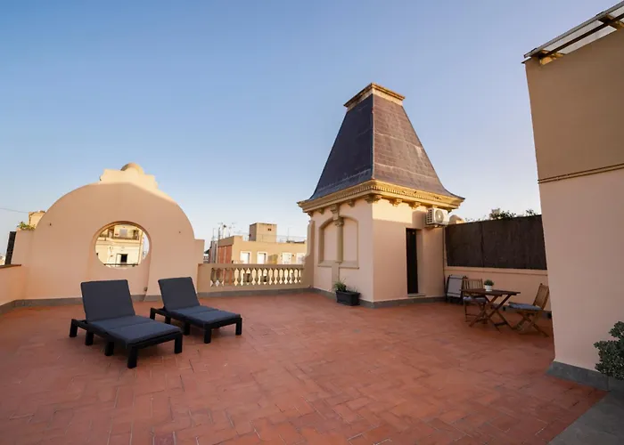 Atico Con Terraza En El Corazon De * Barcelona